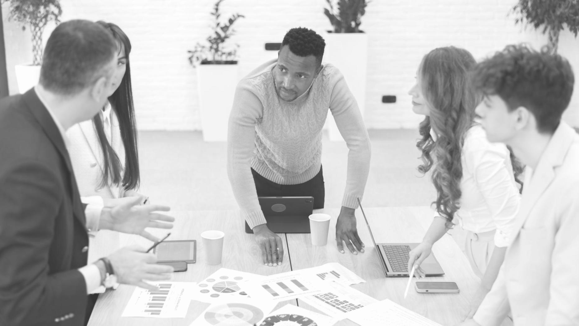 Professional analyzing project budget spreadsheets and financial documents